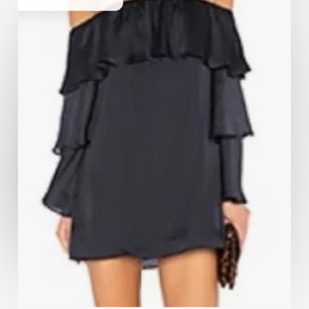 Lovers + Friends Navy Ruffle Mini Dress